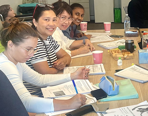Students in class room